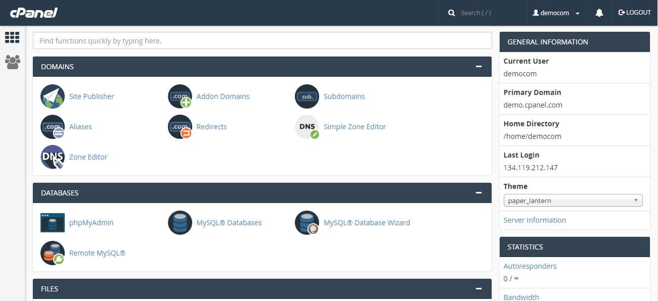 cpanel